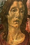 BOTTICELLI, Sandro San Barnaba Altarpiece (detail: head of St John) gdfg painting